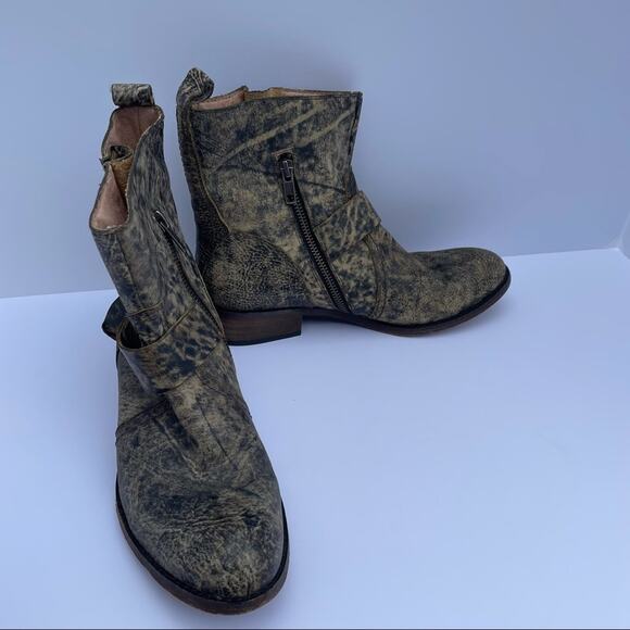 Spirit by Lucchese Boots Olivia Short Size 6.5 Leather Cowboy Leather Sole Ankle - Picture 3 of 12